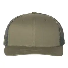 Richardson&reg; Printed Mesh Trucker Cap Loden/ Green Camo