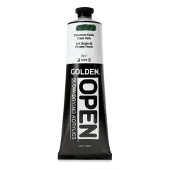 Golden Open Acrylics - Chromium Oxide Green Dark, 5 oz Tube