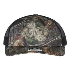 Richardson&reg; Printed Trucker Cap M O CountryDNA/Black