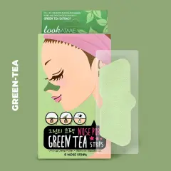 LOOK ATME Nose Pore Strips, 5 Strips (2 Types) GREEN TEA
