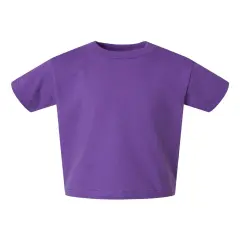 Rabbit Skins&reg; Toddler Cotton Crewneck Short Sleeve Jersey T-Shirt -3301T Purple