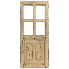 Northlight Miniature Weathered Wooden Door Wall Decoration - 28" Beige