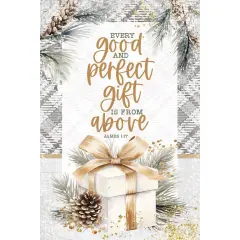Every Good Christmas Wood Plaque with Easel and Hook Wall Tabletop Art - 4 inches x 6 inches