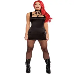 Adult's Womens Witch Pentagram Dress Costume