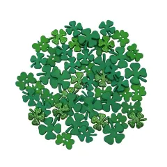 Buttons Galore Shamrock Button Super Value Pack for DIY Craft and Sewing Projects