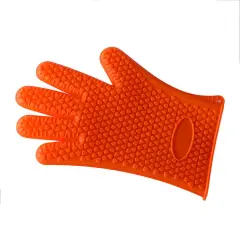 Kitcheniva Silicone Heat Resistant Gloves 1 Pair Orange
