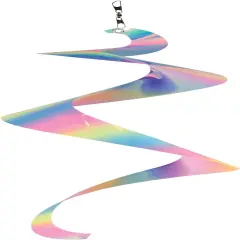 30-inch Striped Iridescent Twister Tail