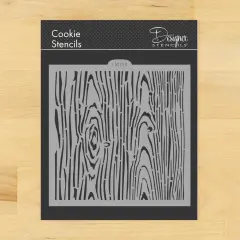 Faux Wood Grain Cookie and Craft Stencil | CM194 by Designer Stencils |