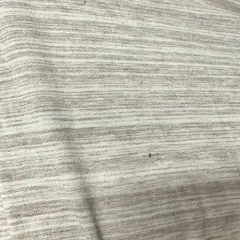 Beige Stripe Rayon French Terry Knit