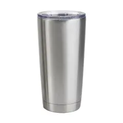 Kitcheniva Double Walled Stainless Steel Tumbler With Resistant Lid 20 oz Silver