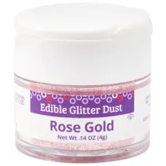 Edible Glitter Dust, 4g Rose gold