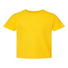 Rabbit Skins&reg; Toddler Cotton Crewneck Short Sleeve Jersey T-Shirt -3301T Yellow