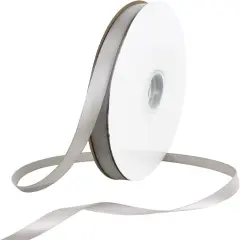 Kitcheniva Satin Ribbon DIY Crafts 100 Yards 3/8" Silver