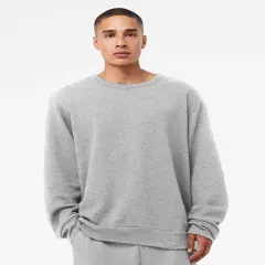 BELLA + CANVAS&reg; - Sponge Fleece Classic Crewneck Long Sleeve Sweatshirt Athletic heather