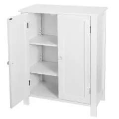 Bathroom Floor Storage Cabinet White.