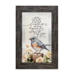 He Will Cover Metalscape Framed Wall Art - 8 inches x 12 inches