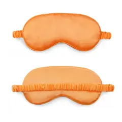 Kitcheniva Smooth Padded Double Sided Satin Travel Sleep Eye Mask Cover Orange