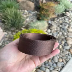 Brown 1.5&rdquo; Seatbelt Webbing (by the yard)