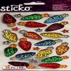 Sticko Christmas Lights Dimensional Epoxy Stickers