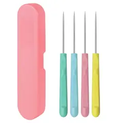 4 Pcs 5.2 Inches Sugar Stir Needle, Cookie Scribe Needles Cake Decorating Needle Tool Cookie Decoration Supplies Christmas Gifts for Baking Lovers