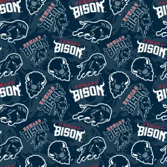Sykel Enterprises-Howard University Cotton Fabric-Howard Bison Tone On Tone Cotton Quilting Fabric