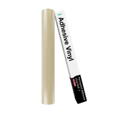 Kitcheniva 12"x10' Adhesive Permanent Vinyl DIY Craft Glossy & Matte Glossy beige