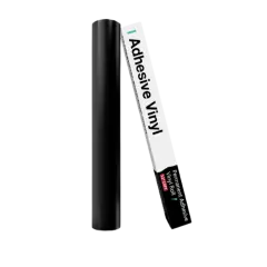 Kitcheniva 12"x10' Adhesive Permanent Vinyl DIY Craft Glossy & Matte Matte black