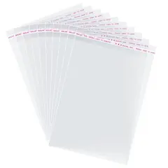 200 PiecesSelf Sealing Cookie Bags, 6x9 Inches Clear Resealable Cellophane Bag for Packaging Gifts,Favors,Products,Candy