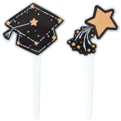 Shoot For The Stars DecoPics Cupcake Decorations, 12ct