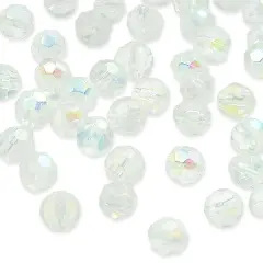 6 Packs of 8mm x 8mm Faceted Glass Bead Strand 8 in Pack of 2