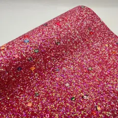 Coral Alphabet Glitter Craft Vinyl