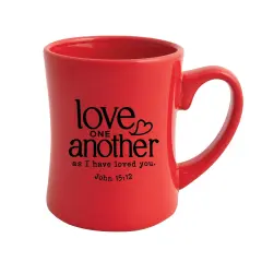 Love One Another Designer Ceramic Mug - Holds 19 Oz