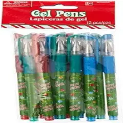 Christmas Gel Pens, 12ct