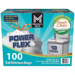 Power FlexTall Kitchen Trash Bags Fresh Scent
