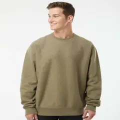 Cross-Grain Crewneck Sweatshirt | RADYAN&reg; Olive