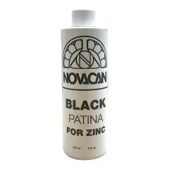 Novacan Black Patina For Zinc - 8 Oz