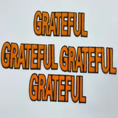 Large Grateful chenille patch