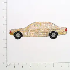 Automobile Sequin Applique/Patch 7 1/2" x 2 1/4"