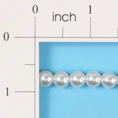 8mm Loose Round Pearl Strand White