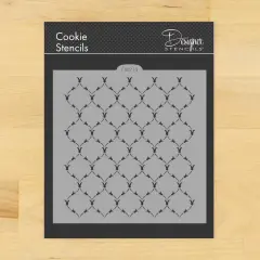 Victoria Scroll Cookie and Craft Stencil | CM214 by Designer Stencils | Cookie Decorating Tools |
