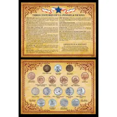 Three Centuries of U.S. Pennies & Nickels