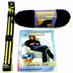 Knitting Kit , Needle's Yarn and Patterns.