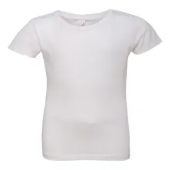 Next Level&reg; Girls&rsquo; Cotton Princess Crewneck Short Sleeve T-Shirt White