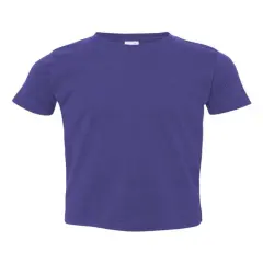 Rabbit Skins&reg; Toddler Fine Jersey Crewneck Short Sleeve Tee - 3321 Purple