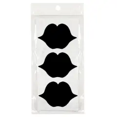 Wrapables Set of 30 Chalkboard Labels / Chalkboard Stickers, 1.81" x 2.75" Lips