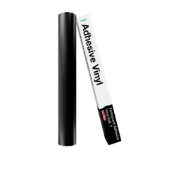 Kitcheniva 12"x10' Adhesive Permanent Vinyl DIY Craft Glossy & Matte Glossy black