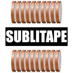 20 rolls Heat resistant Tapes sublimation Press Transfer Thermal TAWNY 4mmx30m SUBLITAPE