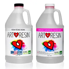 ArtResin Epoxy Resin &ndash; High-Gloss Clear Coat for Art Projects - 1 gal (0.5 gal resin + 0.5 gal hardener) (3.78 L)