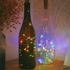 4Pcs Wine Bottle Cork Fairy String Light Multicolor