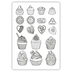 Stamperia Silicone Mould A5-Coffee And Chocolate Sweets